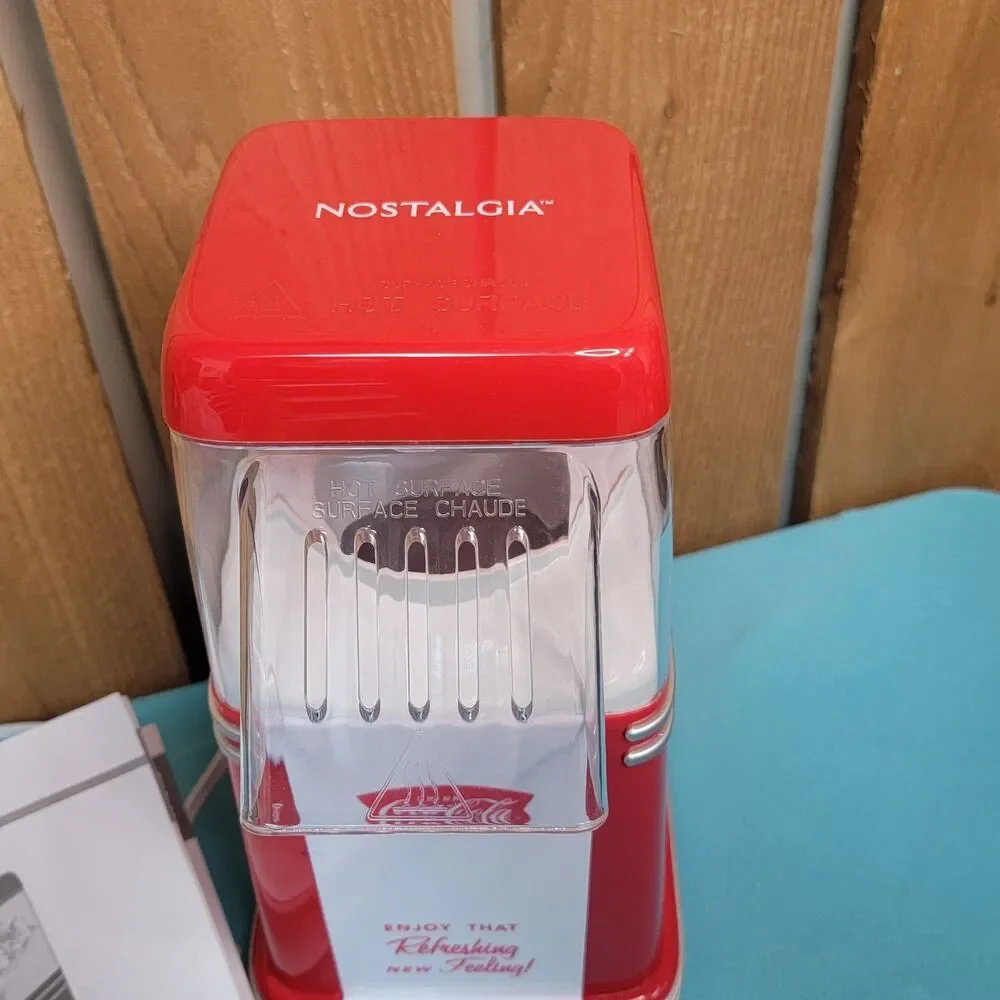 2015 Coca Cola Hot Air Popcorn Popper Machine New In Open Box from Nostalgia